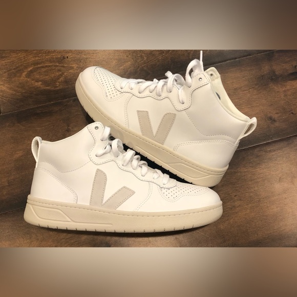 VEJA  V-15 High-Top Lace-Up Sneakers - - Picture 7 of 16